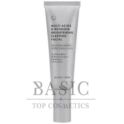 Ночной мультикислотный пилинг Allies Of Skin Multi Acids Retinoid Brightening Sleeping Facial