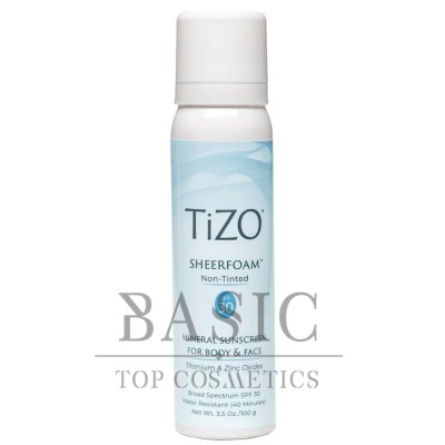 TiZO SheerFoam Sunscreen SPF 30 Non-Tinted 100g