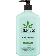 HEMPZ Triple Moisture Herbal Whipped Body Creme-Молочко для тела Тройное увлажнение увлажняющее Персик и грейпфрут