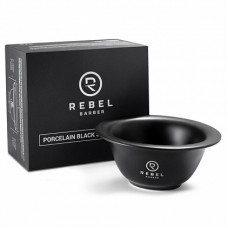 Фарфоровая чаша для бритья REBEL BARBER Black Matt Shaving Bowl