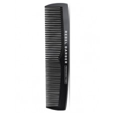 Премиальная мужская расческа REBEL BARBER Men's Comb Total Black