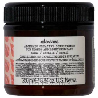 Davines Alchemic Creative Conditioner For Blond And Lightened Hair Coral