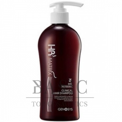 GENOSYS HR3 MATRIX Scalp & Hair Shampoo Шампунь от выпадения и для стимуляции роста волос, 300мл.